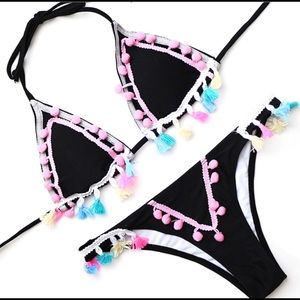 Tassel Pom Pom bikini